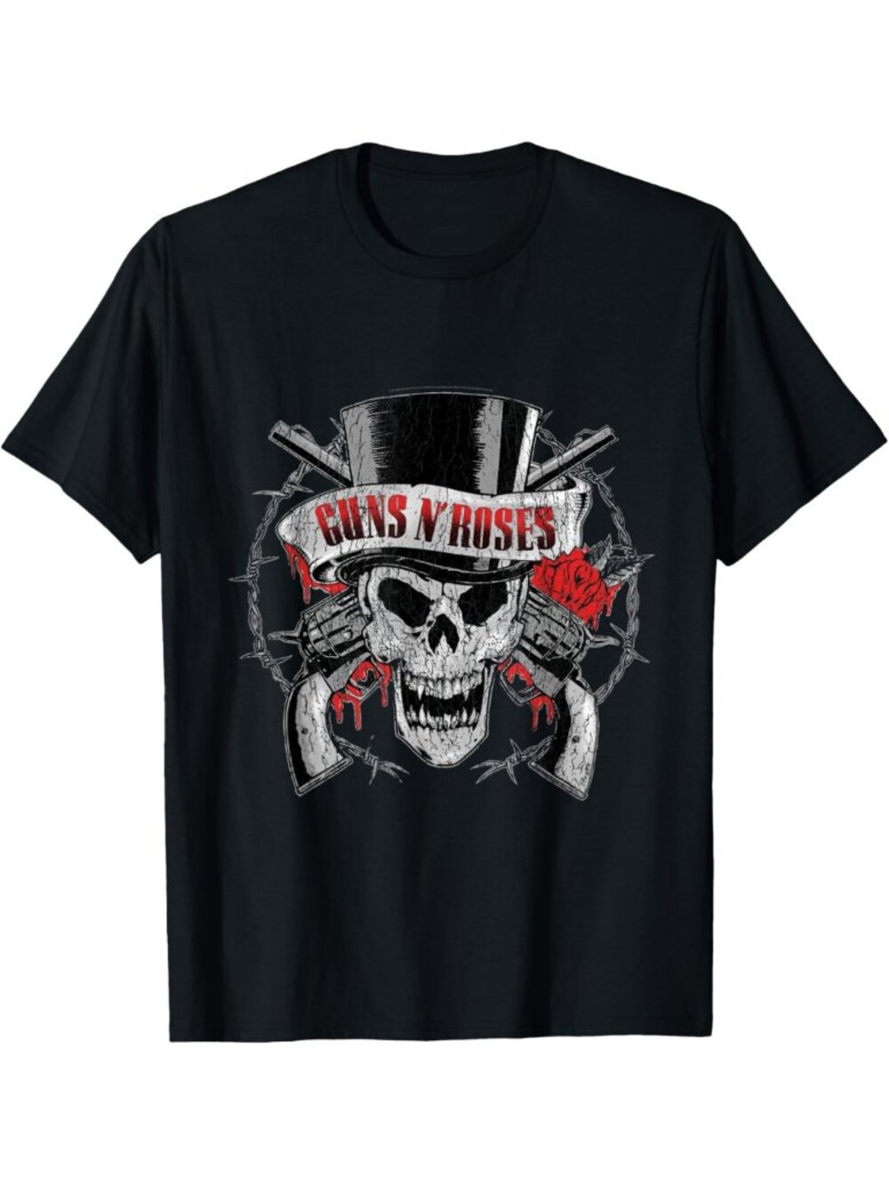 Skull Graphic Top Hat T-Shirt | Vintage Rock Band Tee | Music Lover Gift